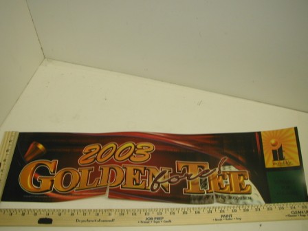 Golden Tee Fore 2003 Marquee (Cracked)